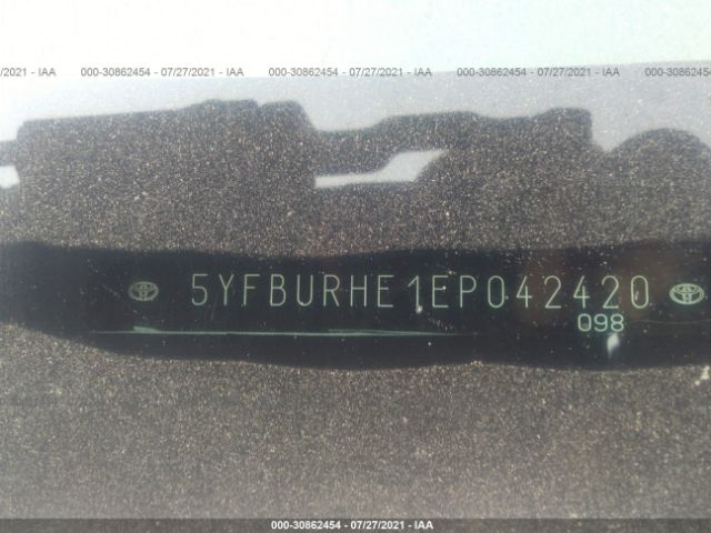 Photo 8 VIN: 5YFBURHE1EP042420 - TOYOTA COROLLA 