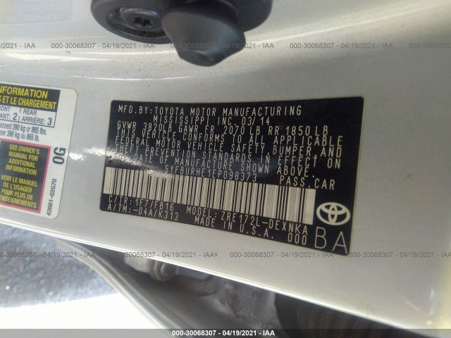 Photo 8 VIN: 5YFBURHE1EP098373 - TOYOTA COROLLA 