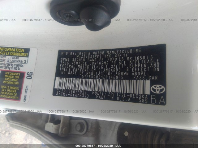 Photo 8 VIN: 5YFBURHE1EP146955 - TOYOTA COROLLA 