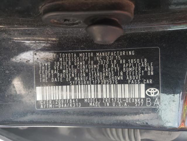 Photo 11 VIN: 5YFBURHE1FP283976 - TOYOTA COROLLA 