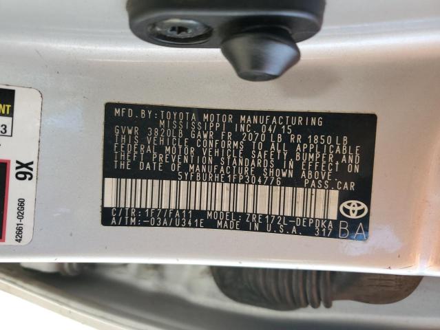 Photo 11 VIN: 5YFBURHE1FP304776 - TOYOTA COROLLA 