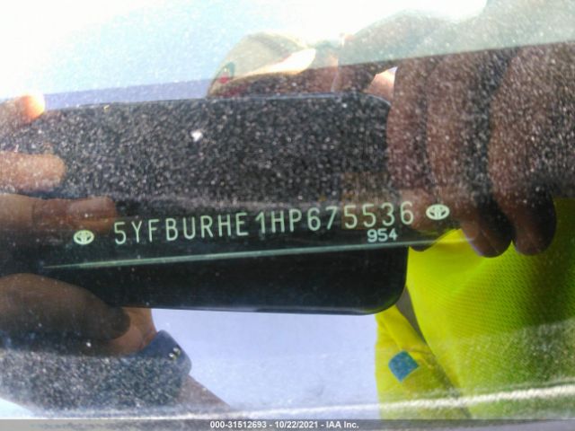 Photo 8 VIN: 5YFBURHE1HP675536 - TOYOTA COROLLA 