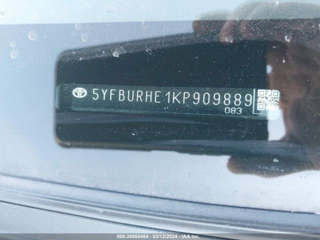 Photo 8 VIN: 5YFBURHE1KP909889 - TOYOTA COROLLA 