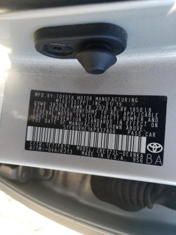 Photo 9 VIN: 5YFBURHE1KP937806 - TOYOTA COROLLA 