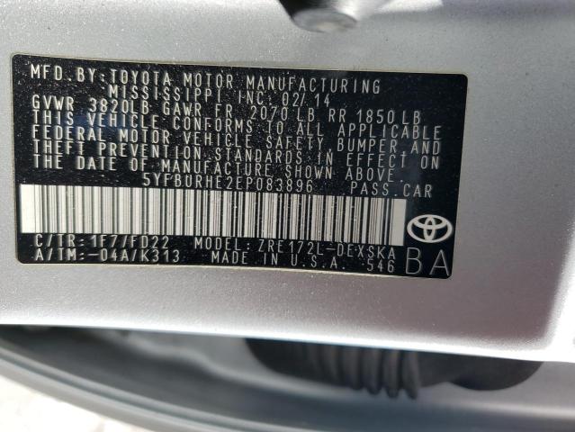 Photo 11 VIN: 5YFBURHE2EP083896 - TOYOTA COROLLA L 