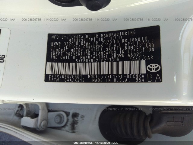 Photo 8 VIN: 5YFBURHE2FP213306 - TOYOTA COROLLA 