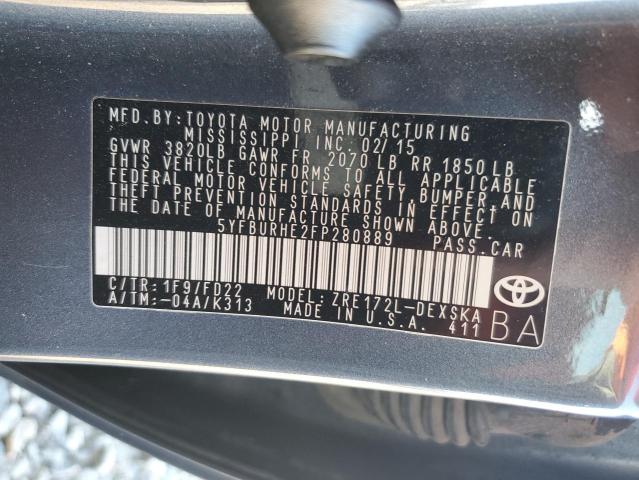 Photo 11 VIN: 5YFBURHE2FP280889 - TOYOTA COROLLA L 