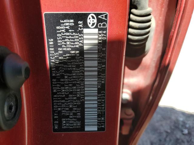Photo 11 VIN: 5YFBURHE2FP301577 - TOYOTA COROLLA L 