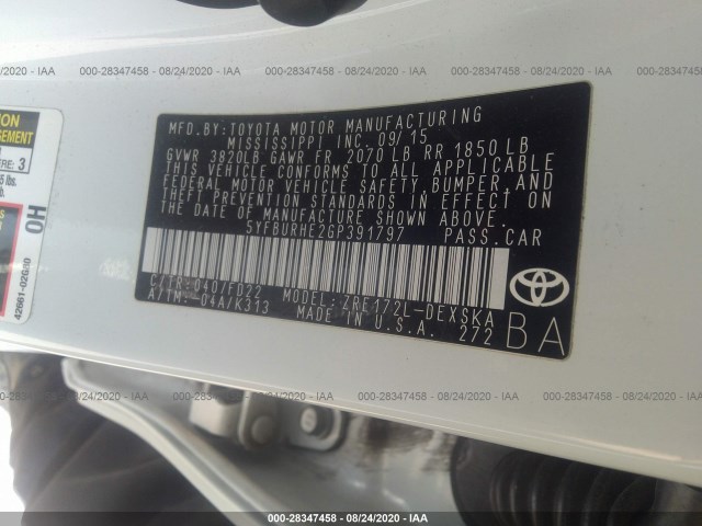 Photo 8 VIN: 5YFBURHE2GP391797 - TOYOTA COROLLA 