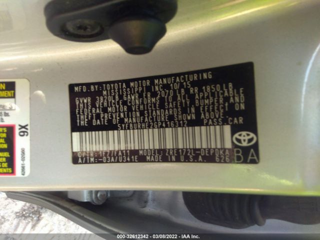 Photo 8 VIN: 5YFBURHE2GP416312 - TOYOTA COROLLA 