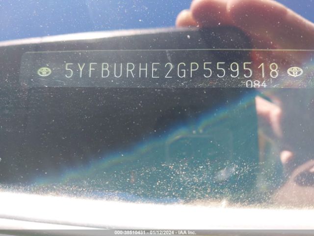 Photo 8 VIN: 5YFBURHE2GP559518 - TOYOTA COROLLA 