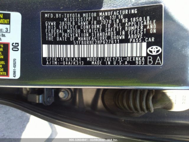 Photo 8 VIN: 5YFBURHE2HP627611 - TOYOTA COROLLA 