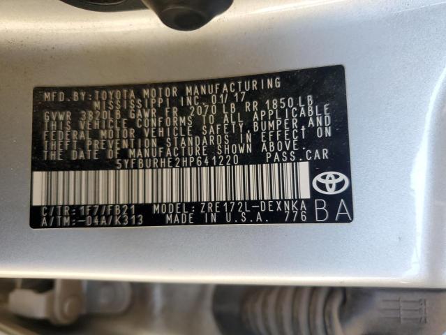 Photo 11 VIN: 5YFBURHE2HP641220 - TOYOTA COROLLA L 