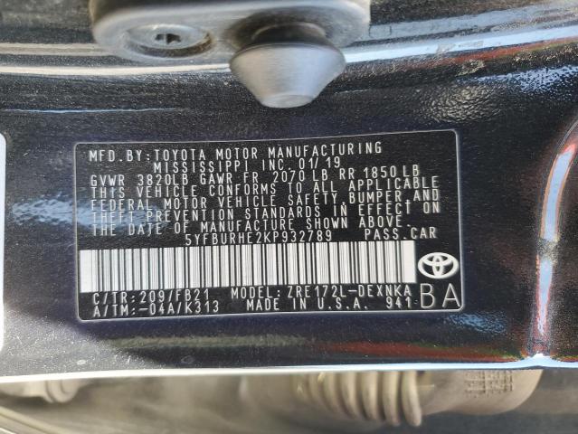 Photo 12 VIN: 5YFBURHE2KP932789 - TOYOTA COROLLA 