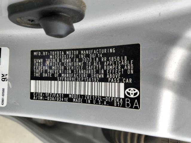 Photo 11 VIN: 5YFBURHE3EP156192 - TOYOTA COROLLA 