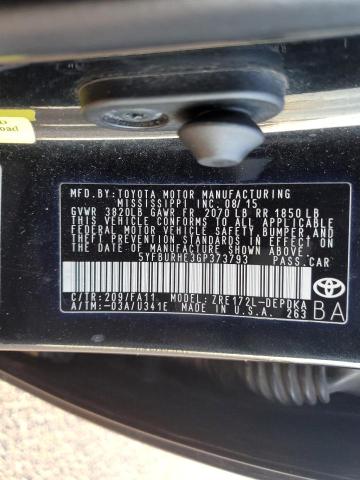 Photo 11 VIN: 5YFBURHE3GP373793 - TOYOTA COROLLA 