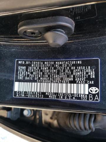 Photo 9 VIN: 5YFBURHE3HP671875 - TOYOTA COROLLA L 