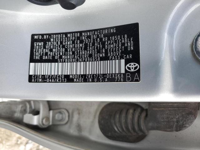 Photo 11 VIN: 5YFBURHE3KP896658 - TOYOTA COROLLA L 