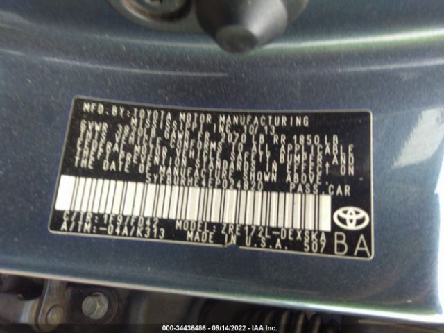 Photo 8 VIN: 5YFBURHE4EP024820 - TOYOTA COROLLA 