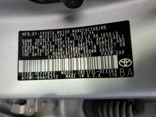 Photo 11 VIN: 5YFBURHE4EP176502 - TOYOTA COROLLA 