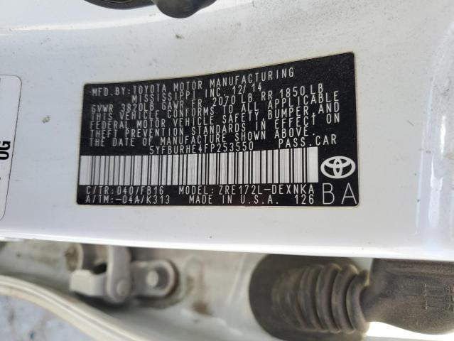 Photo 11 VIN: 5YFBURHE4FP253550 - TOYOTA COROLLA L 