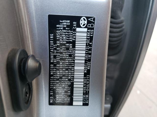 Photo 9 VIN: 5YFBURHE4FP315965 - TOYOTA COROLLA L 