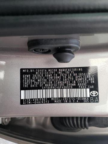 Photo 9 VIN: 5YFBURHE4GP406929 - TOYOTA COROLLA L 