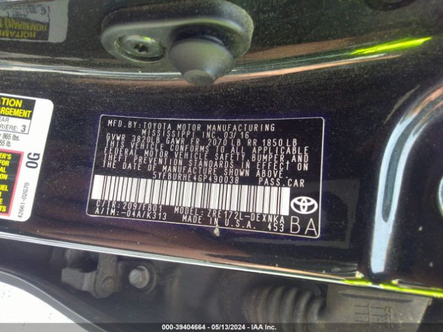 Photo 8 VIN: 5YFBURHE4GP490038 - TOYOTA COROLLA 