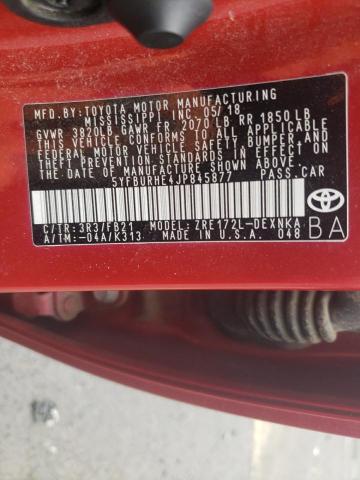 Photo 11 VIN: 5YFBURHE4JP845877 - TOYOTA COROLLA L 