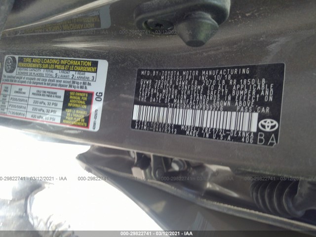 Photo 8 VIN: 5YFBURHE4KP899276 - TOYOTA COROLLA 