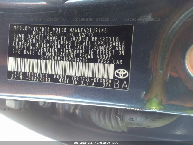 Photo 8 VIN: 5YFBURHE4KP948797 - TOYOTA COROLLA 