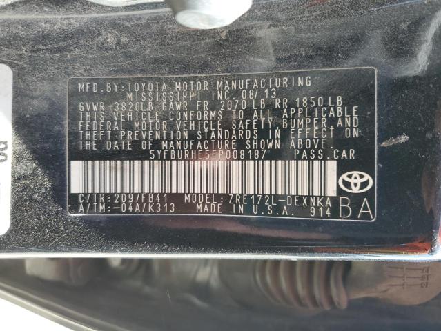 Photo 12 VIN: 5YFBURHE5EP008187 - TOYOTA COROLLA 