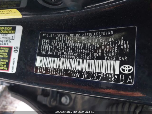 Photo 8 VIN: 5YFBURHE5FP256912 - TOYOTA COROLLA 