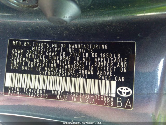 Photo 8 VIN: 5YFBURHE5FP313271 - TOYOTA COROLLA 