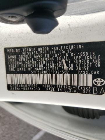 Photo 11 VIN: 5YFBURHE5FP321502 - TOYOTA COROLLA L 