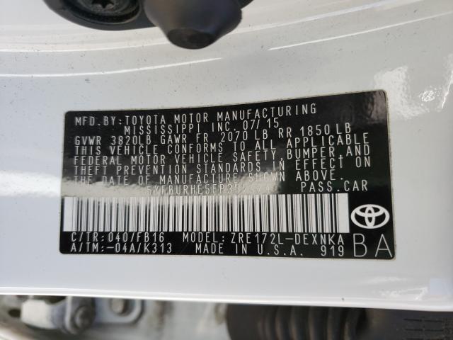 Photo 9 VIN: 5YFBURHE5FP352474 - TOYOTA COROLLA L 