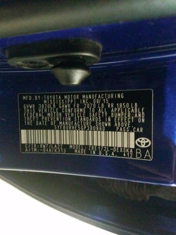 Photo 9 VIN: 5YFBURHE5GP380860 - TOYOTA COROLLA L 