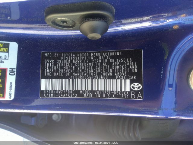 Photo 8 VIN: 5YFBURHE5GP386660 - TOYOTA COROLLA 