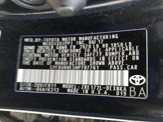 Photo 9 VIN: 5YFBURHE5HP707761 - TOYOTA COROLLA L 