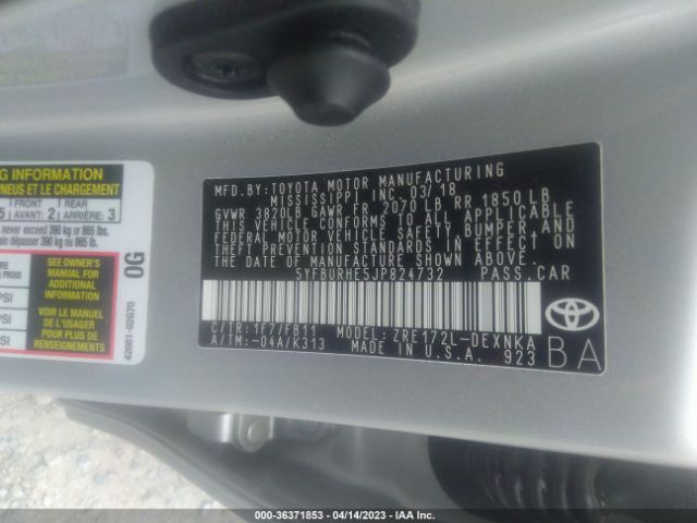 Photo 8 VIN: 5YFBURHE5JP824732 - TOYOTA COROLLA 