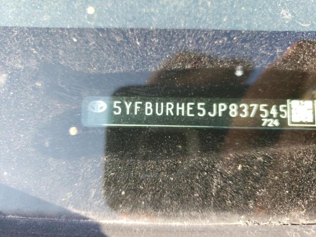 Photo 9 VIN: 5YFBURHE5JP837545 - TOYOTA COROLLA L 