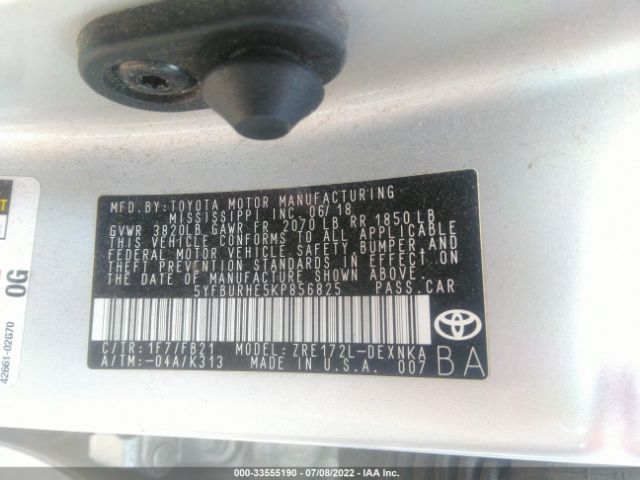 Photo 8 VIN: 5YFBURHE5KP856825 - TOYOTA COROLLA 