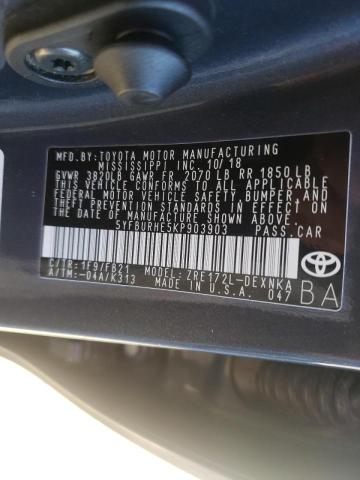 Photo 9 VIN: 5YFBURHE5KP903903 - TOYOTA COROLLA L 