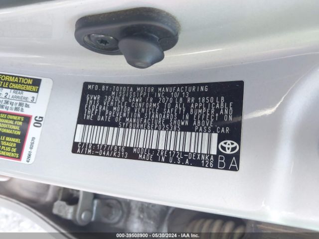 Photo 8 VIN: 5YFBURHE6EP025385 - TOYOTA COROLLA 