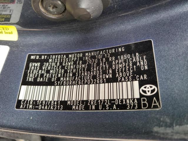 Photo 12 VIN: 5YFBURHE6EP032661 - TOYOTA COROLLA 