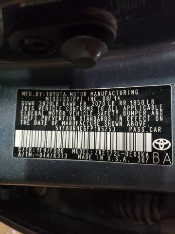 Photo 9 VIN: 5YFBURHE6FP185753 - TOYOTA COROLLA L 