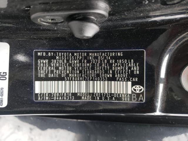 Photo 9 VIN: 5YFBURHE7EP140352 - TOYOTA COROLLA L 