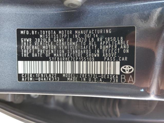 Photo 11 VIN: 5YFBURHE7EP155109 - TOYOTA COROLLA 