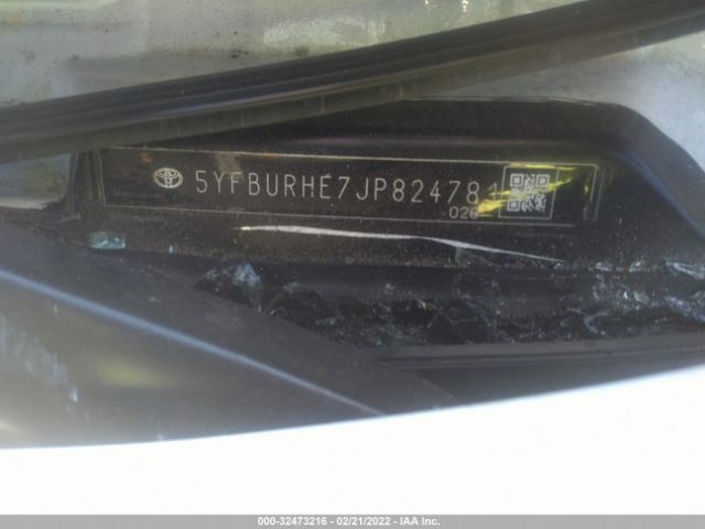 Photo 8 VIN: 5YFBURHE7JP824781 - TOYOTA COROLLA 