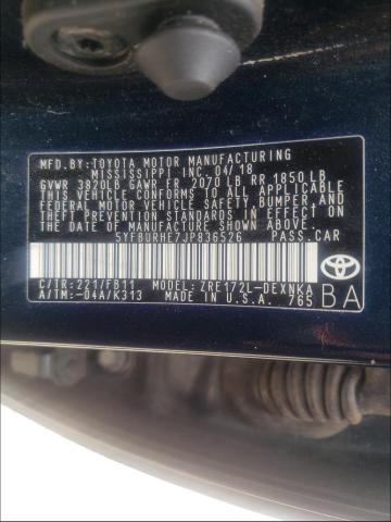 Photo 9 VIN: 5YFBURHE7JP836526 - TOYOTA COROLLA L 